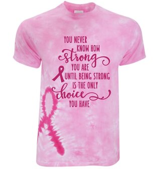 Gildan shirt dames roze pink ribbon