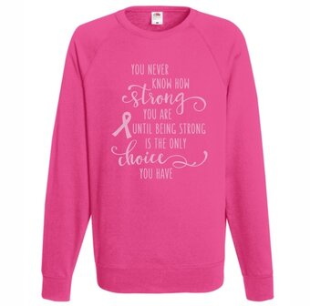 Fruit of the Loom sweater dames roze 80% katoen 20% polyester