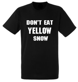 B&amp;C Shirt Heren #Do not eat yellow snow