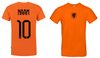 Oranje WK shirt  kindermaat met eigen naam en rugnummer