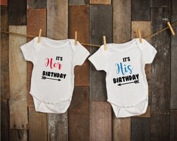 Tweeling rompertje twee-eiig katoen baby