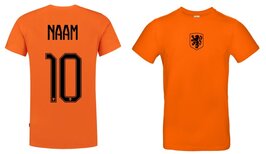Oranje WK shirt  kindermaat met eigen naam en rugnummer