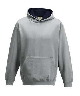heather grey/ french navy