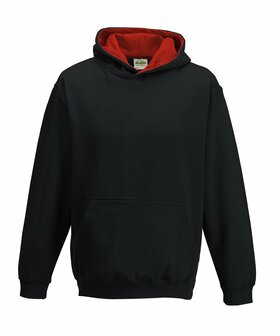 jet black/fire red