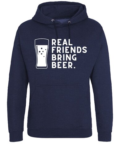 real-friends-bring-beer-hoodie-blauw