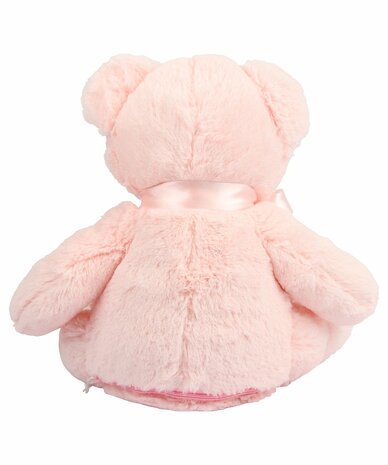 Mumbles Zippie New Baby Bear Knuffel zacht pluche wit roze blauw 40 cm