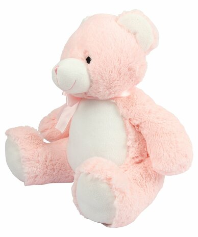 Mumbles Zippie New Baby Bear Knuffel zacht pluche wit roze blauw 40 cm