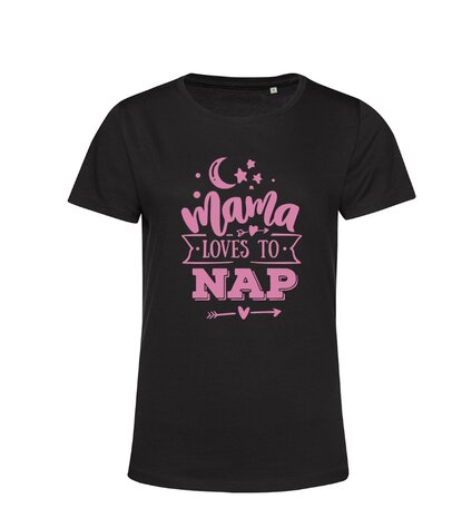 Mama Loves To Nap Shirt Dames Moeders Zacht Katoen