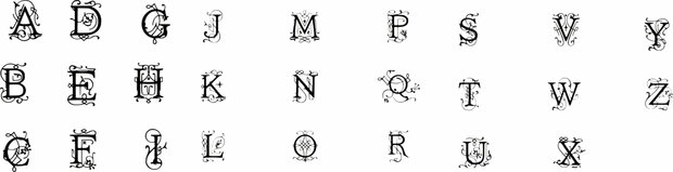 Zwarte jute zak met gouden  sierletter *geborduurd