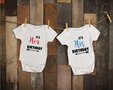 Tweeling rompertje twee-eiig katoen baby