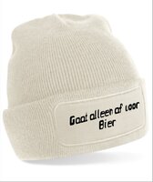 Gaat alleen af voor bier "muts"