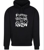 Hoodie "Sipping Through the Snow