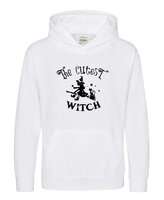 Kinder hoodie "the cutest witch"